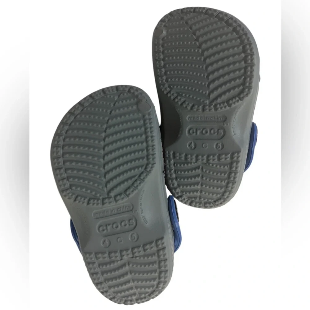 Crocs BATMAN Little Boys Size 4/5 C Comic DC Shoes Sandals Clogs Rare Children - Picture 8 of 8